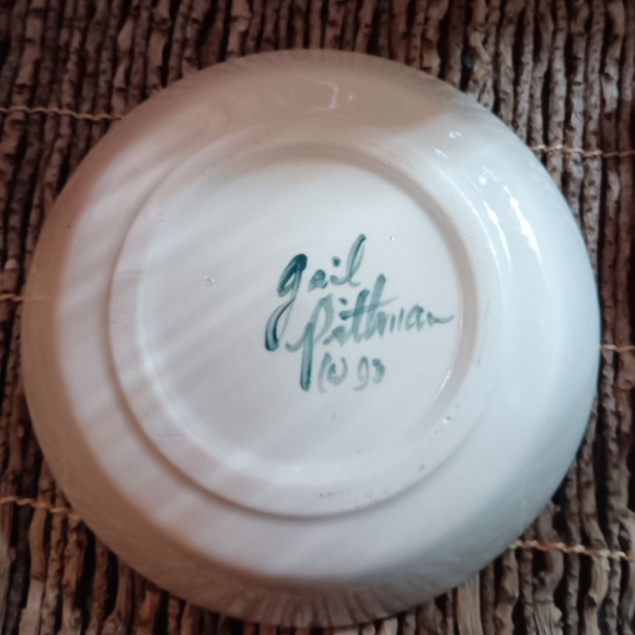 Gail Pittman Pottery Daisy Chain Bowl soup cereal - Picture 2 of 6
